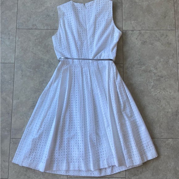 Calvin Klein White Eyelet Dress - Picture 5 of 5